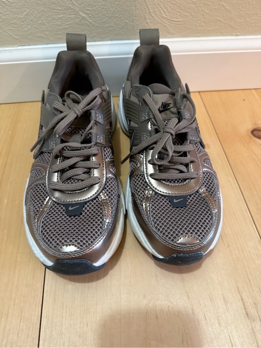 Nike Women's Metallic Taupe Sneakers